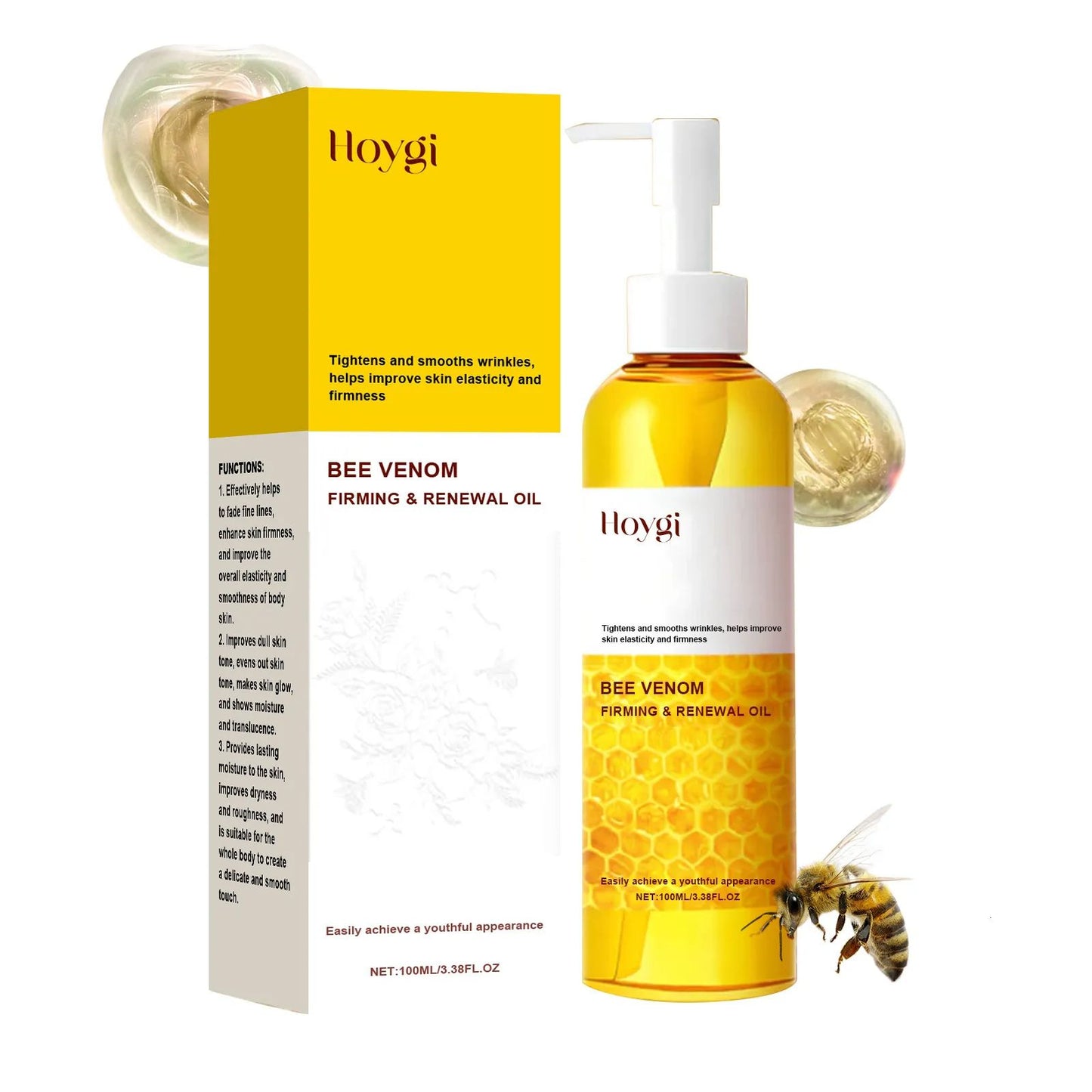 Bee venom firming and renewal oil